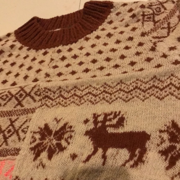 Free People Snow Globe Fair Isle Alpaca Wool Pullover Sweater - Picture 9 of 16